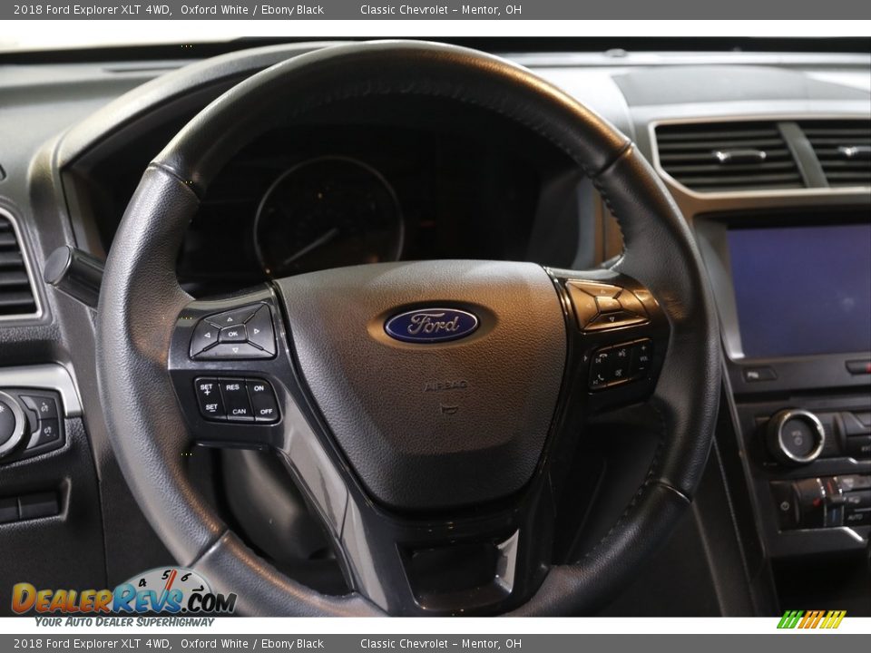 2018 Ford Explorer XLT 4WD Oxford White / Ebony Black Photo #7