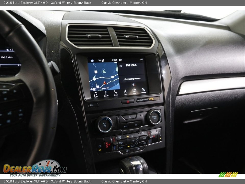 2018 Ford Explorer XLT 4WD Oxford White / Ebony Black Photo #9