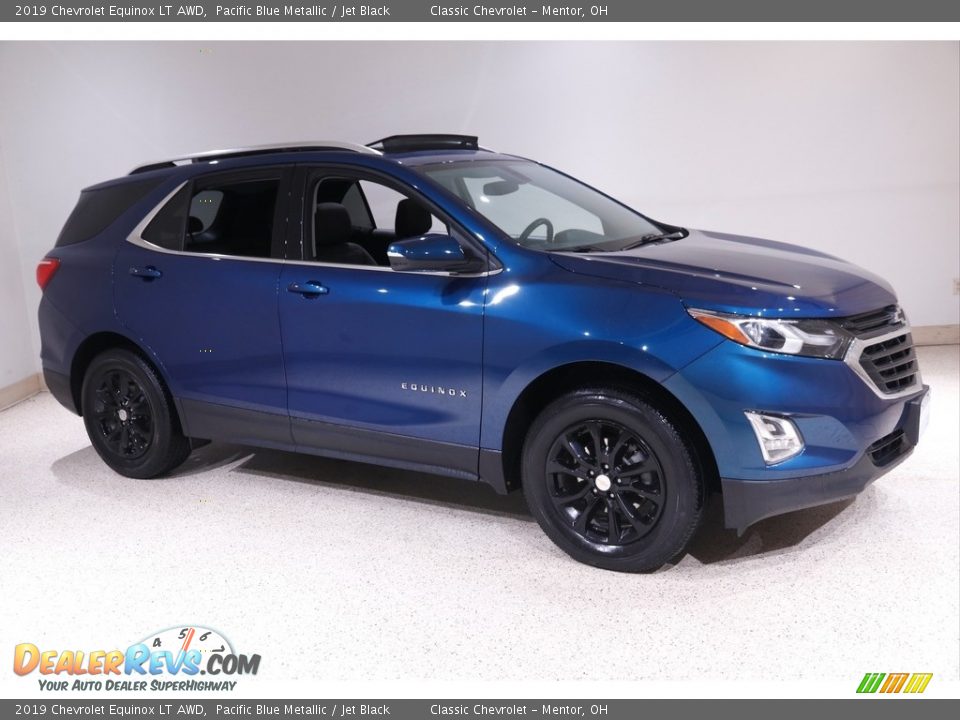2019 Chevrolet Equinox LT AWD Pacific Blue Metallic / Jet Black Photo #1
