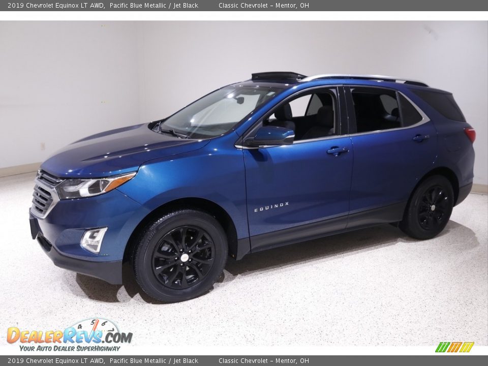 2019 Chevrolet Equinox LT AWD Pacific Blue Metallic / Jet Black Photo #3