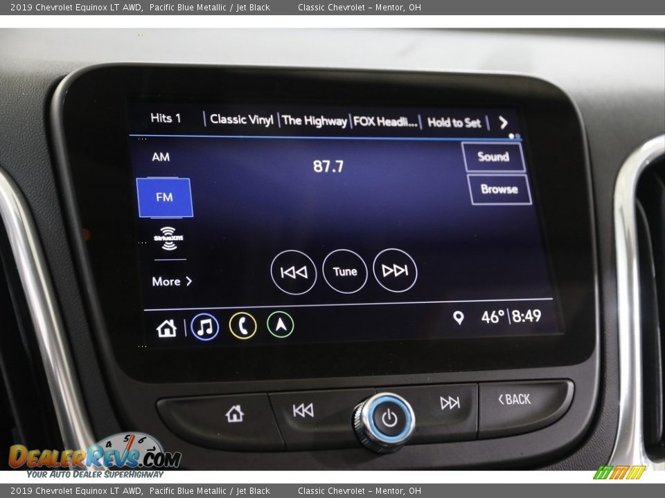 2019 Chevrolet Equinox LT AWD Pacific Blue Metallic / Jet Black Photo #10