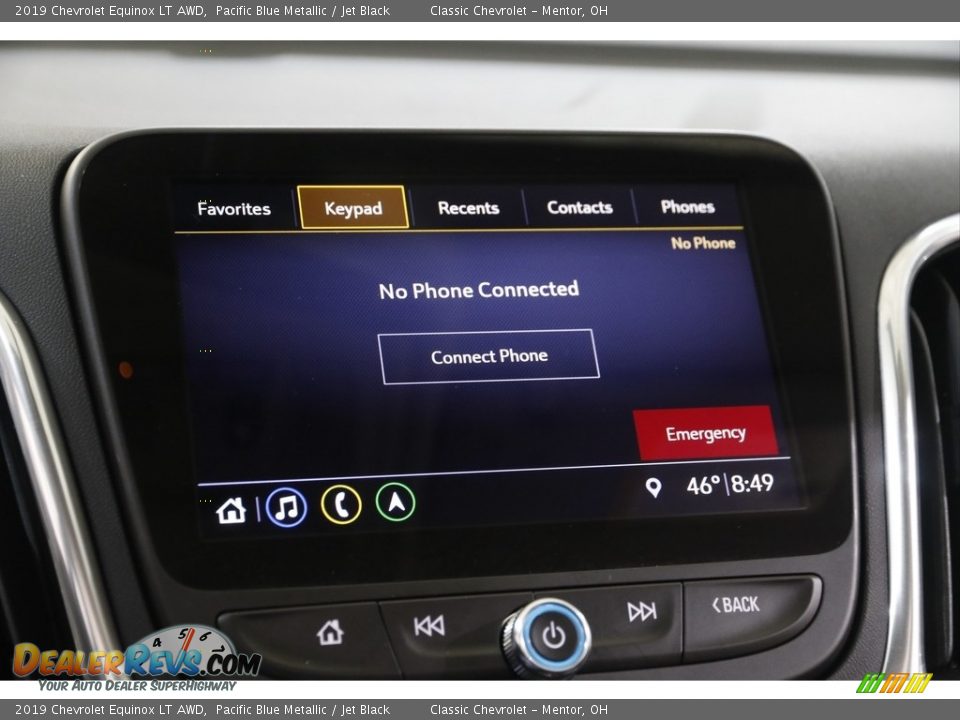 2019 Chevrolet Equinox LT AWD Pacific Blue Metallic / Jet Black Photo #11