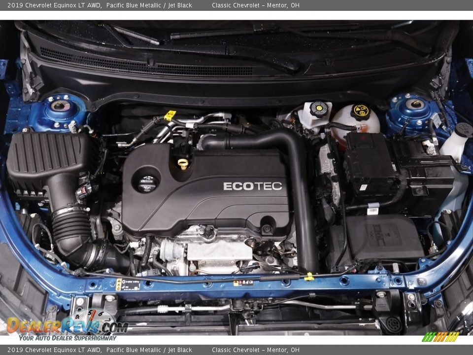 2019 Chevrolet Equinox LT AWD Pacific Blue Metallic / Jet Black Photo #19