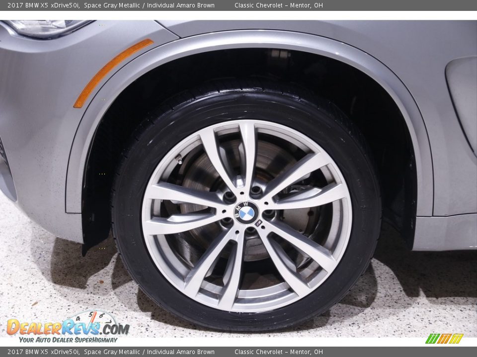2017 BMW X5 xDrive50i Space Gray Metallic / Individual Amaro Brown Photo #22