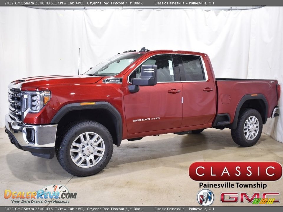 2022 GMC Sierra 2500HD SLE Crew Cab 4WD Cayenne Red Tintcoat / Jet Black Photo #1