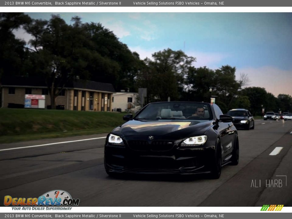 2013 BMW M6 Convertible Black Sapphire Metallic / Silverstone II Photo #1