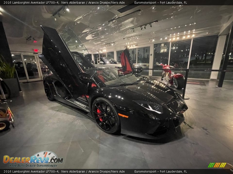2016 Lamborghini Aventador LP700-4 Nero Alderbaran / Arancio Dryope/Nero Ade Photo #4