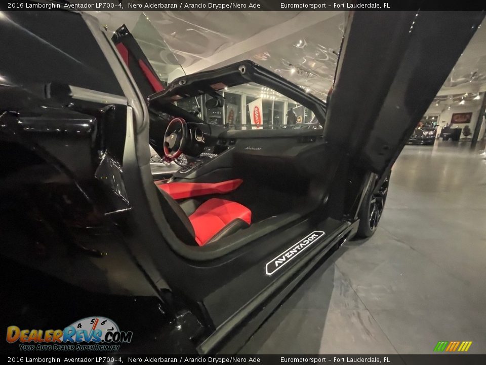 Arancio Dryope/Nero Ade Interior - 2016 Lamborghini Aventador LP700-4 Photo #5