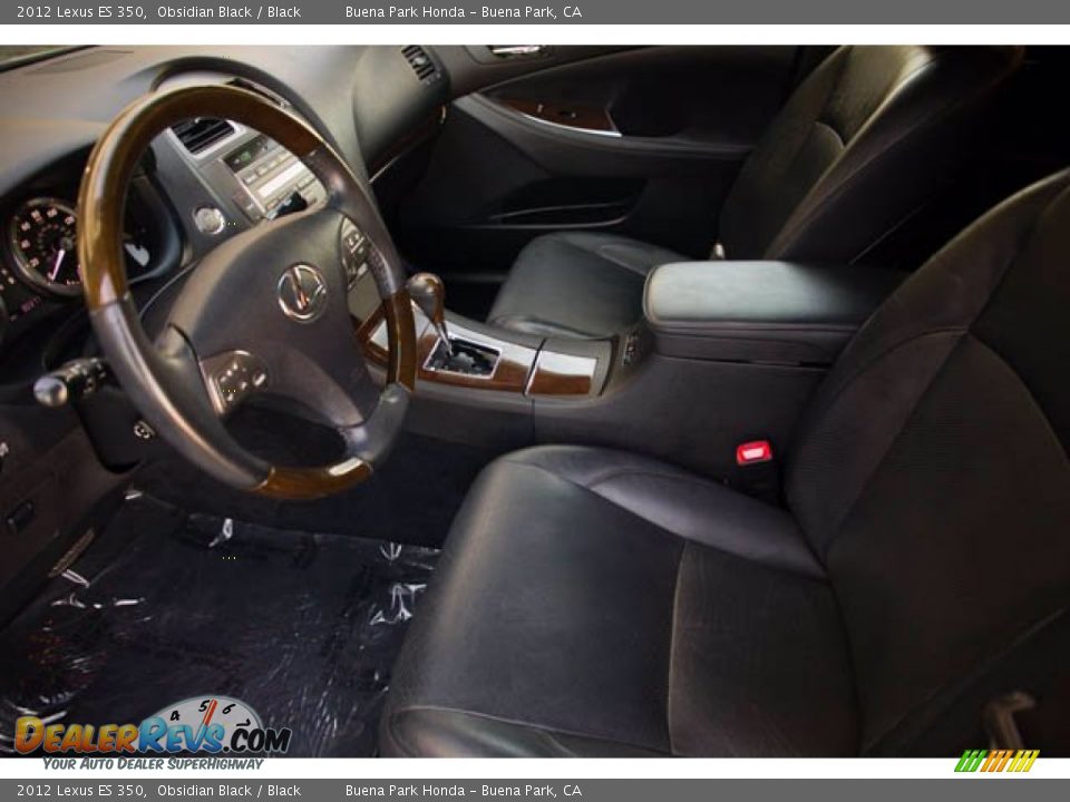 2012 Lexus ES 350 Obsidian Black / Black Photo #3