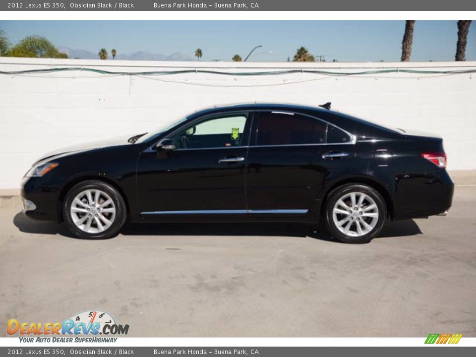 2012 Lexus ES 350 Obsidian Black / Black Photo #8