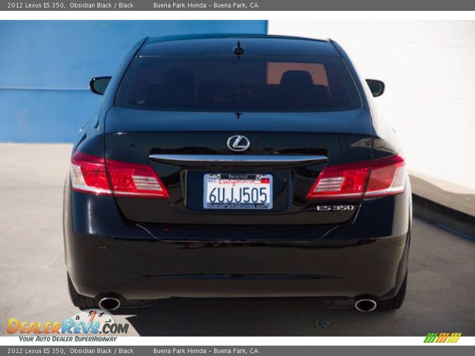 2012 Lexus ES 350 Obsidian Black / Black Photo #9