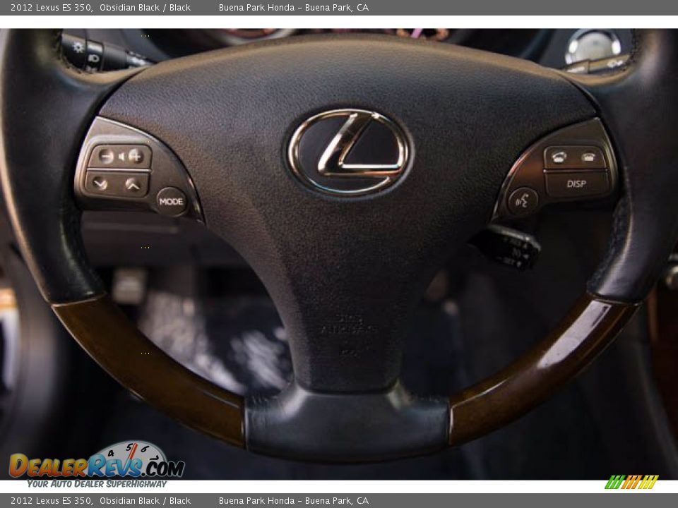 2012 Lexus ES 350 Obsidian Black / Black Photo #13