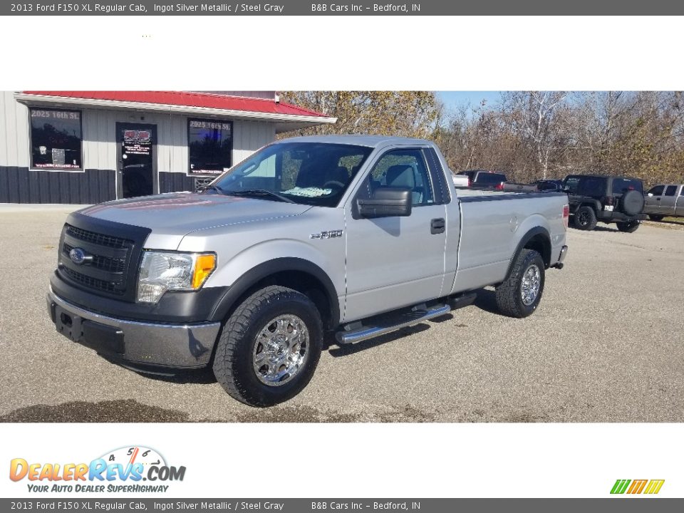 2013 Ford F150 XL Regular Cab Ingot Silver Metallic / Steel Gray Photo #1