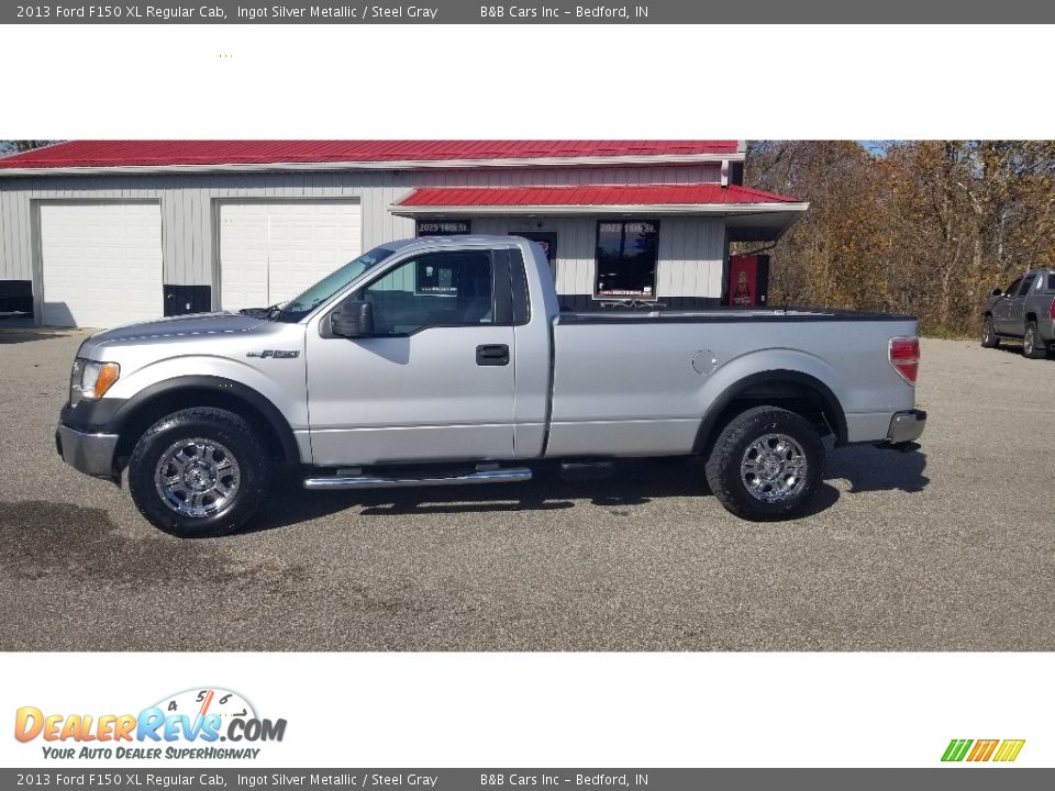 2013 Ford F150 XL Regular Cab Ingot Silver Metallic / Steel Gray Photo #2