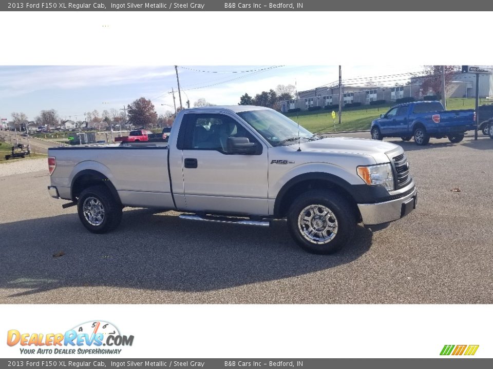 2013 Ford F150 XL Regular Cab Ingot Silver Metallic / Steel Gray Photo #8