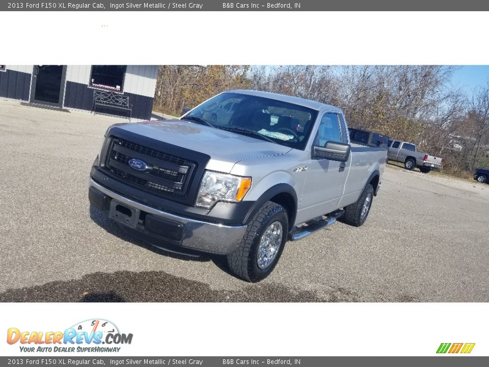 2013 Ford F150 XL Regular Cab Ingot Silver Metallic / Steel Gray Photo #10