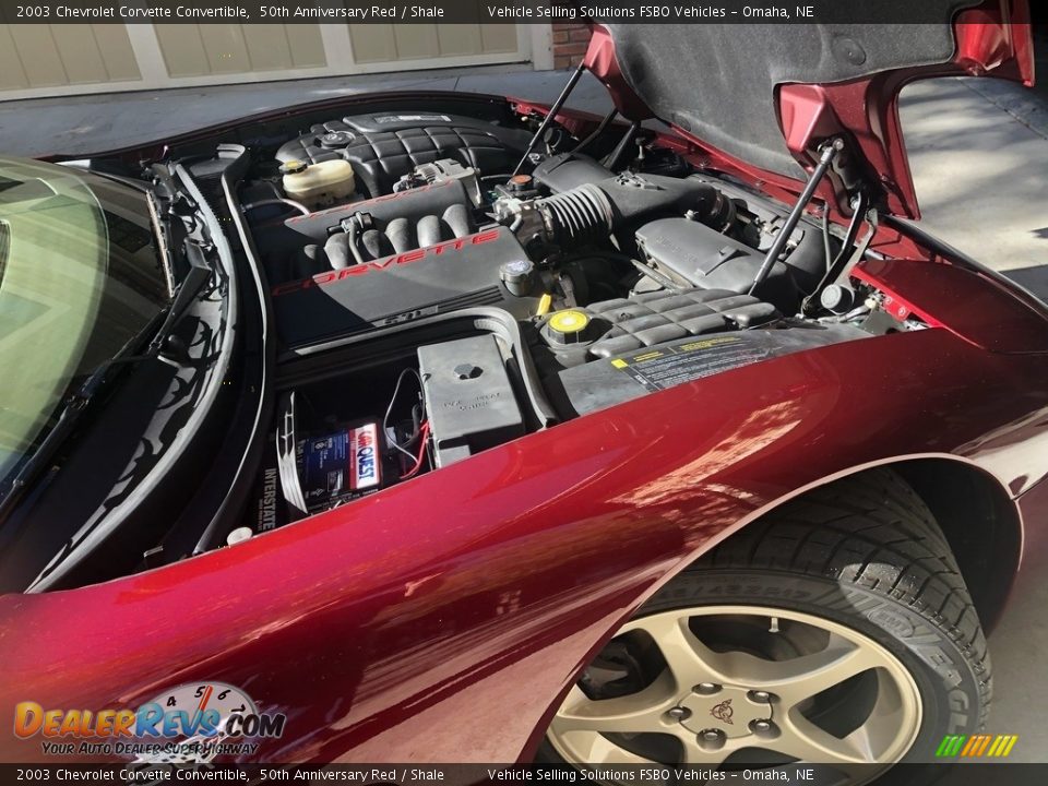 2003 Chevrolet Corvette Convertible 50th Anniversary Red / Shale Photo #2