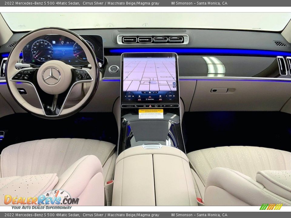 Dashboard of 2022 Mercedes-Benz S 500 4Matic Sedan Photo #6