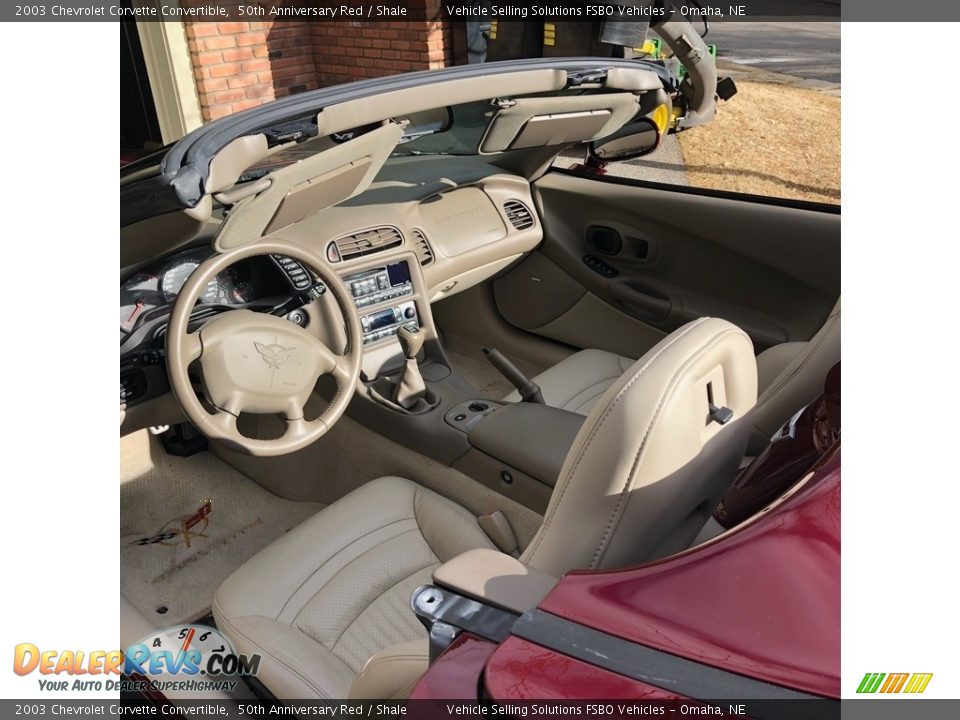 2003 Chevrolet Corvette Convertible 50th Anniversary Red / Shale Photo #4