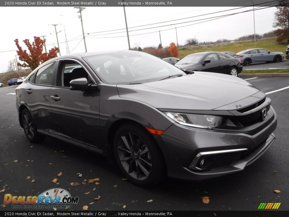 2020 Honda Civic EX Sedan Modern Steel Metallic / Gray Photo #6