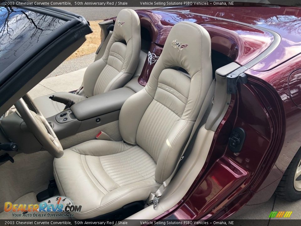 2003 Chevrolet Corvette Convertible 50th Anniversary Red / Shale Photo #6