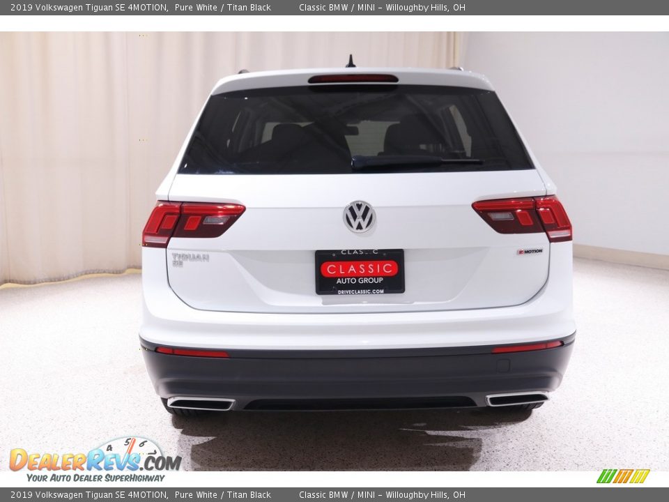 2019 Volkswagen Tiguan SE 4MOTION Pure White / Titan Black Photo #18