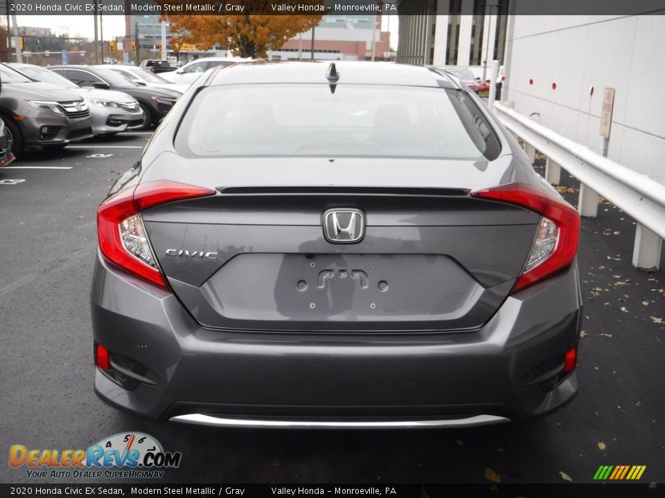 2020 Honda Civic EX Sedan Modern Steel Metallic / Gray Photo #7