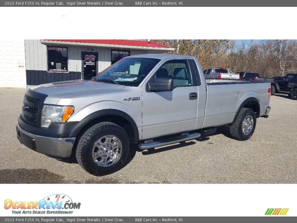 2013 Ford F150 XL Regular Cab Ingot Silver Metallic / Steel Gray Photo #25