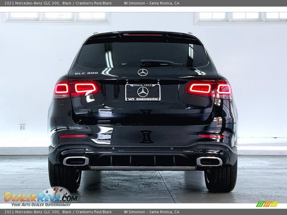 2021 Mercedes-Benz GLC 300 Black / Cranberry Red/Black Photo #3