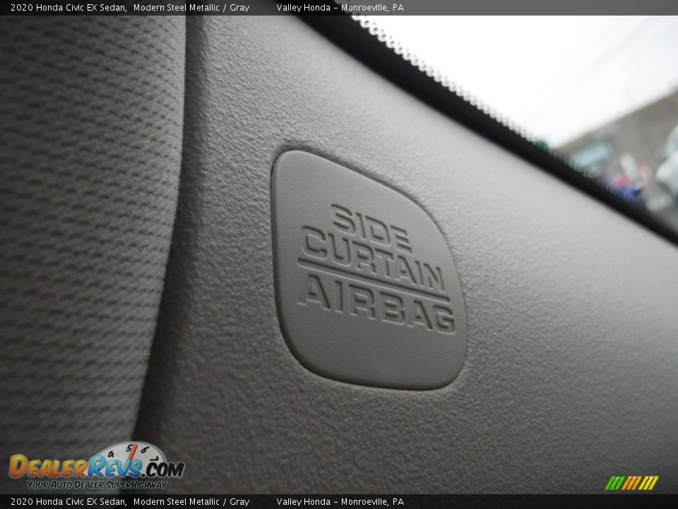 2020 Honda Civic EX Sedan Modern Steel Metallic / Gray Photo #21