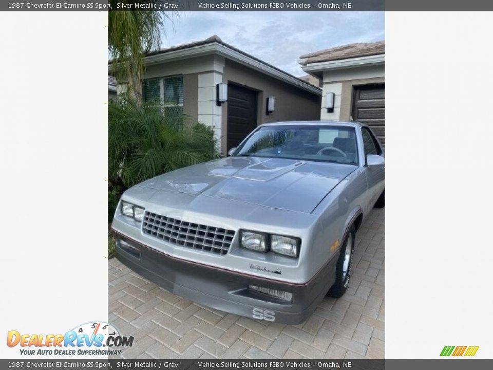 1987 Chevrolet El Camino SS Sport Silver Metallic / Gray Photo #1