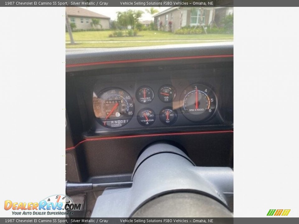 1987 Chevrolet El Camino SS Sport Silver Metallic / Gray Photo #3