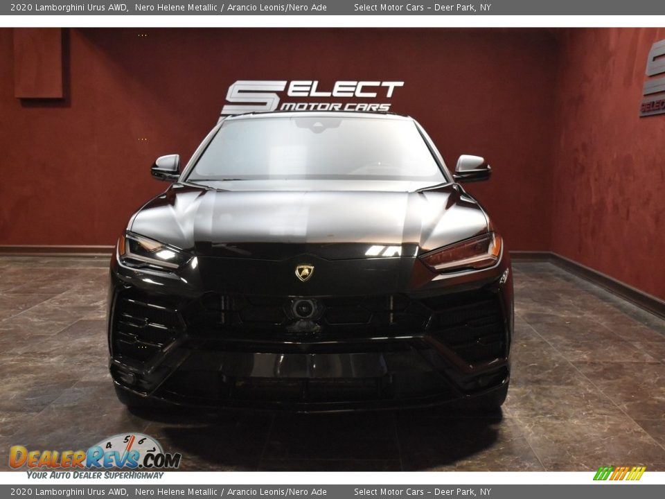 2020 Lamborghini Urus AWD Nero Helene Metallic / Arancio Leonis/Nero Ade Photo #2