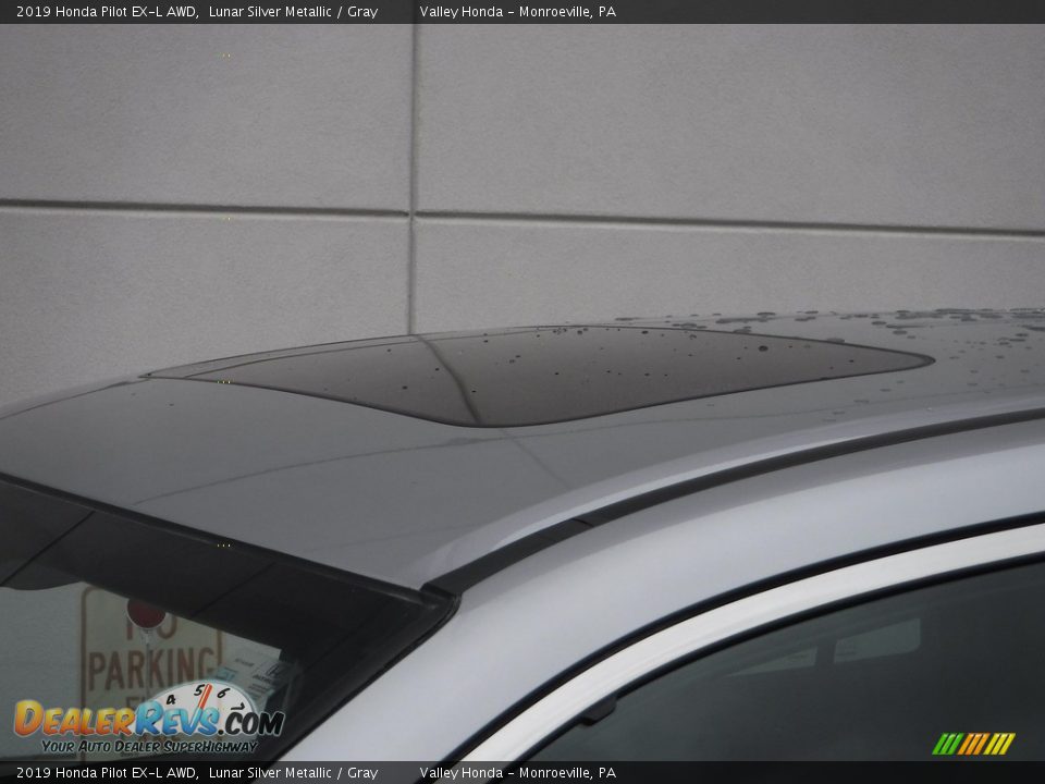 2019 Honda Pilot EX-L AWD Lunar Silver Metallic / Gray Photo #3