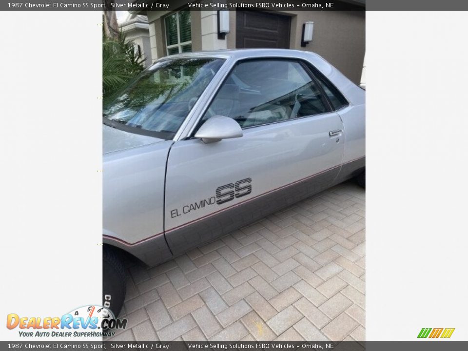 1987 Chevrolet El Camino SS Sport Silver Metallic / Gray Photo #5