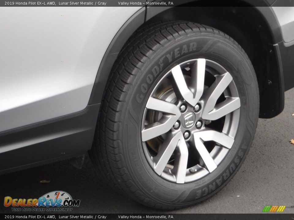 2019 Honda Pilot EX-L AWD Lunar Silver Metallic / Gray Photo #4
