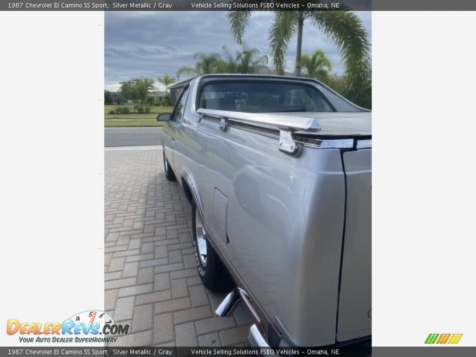 1987 Chevrolet El Camino SS Sport Silver Metallic / Gray Photo #6