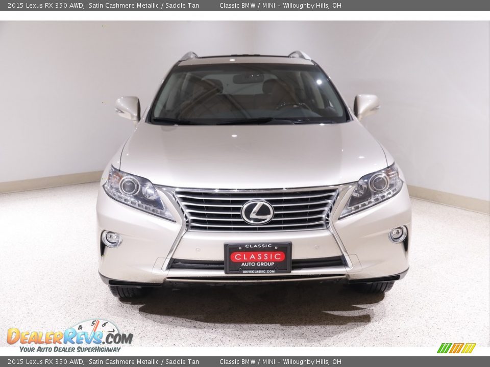 2015 Lexus RX 350 AWD Satin Cashmere Metallic / Saddle Tan Photo #2