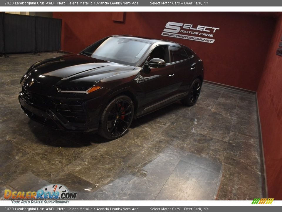 2020 Lamborghini Urus AWD Nero Helene Metallic / Arancio Leonis/Nero Ade Photo #6