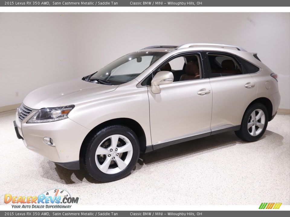 2015 Lexus RX 350 AWD Satin Cashmere Metallic / Saddle Tan Photo #3