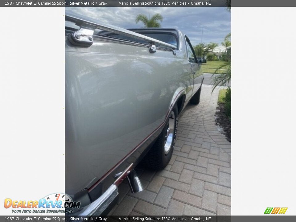 1987 Chevrolet El Camino SS Sport Silver Metallic / Gray Photo #9