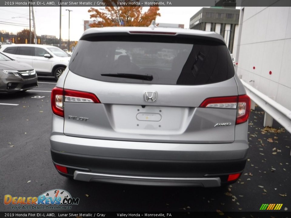 2019 Honda Pilot EX-L AWD Lunar Silver Metallic / Gray Photo #7