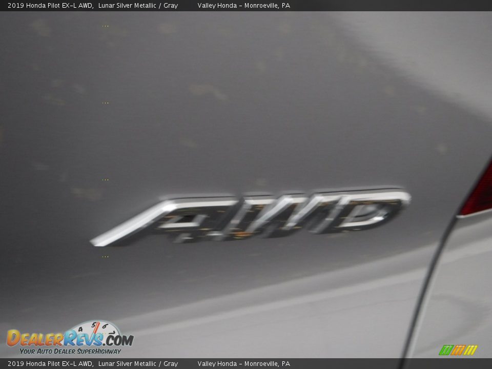 2019 Honda Pilot EX-L AWD Lunar Silver Metallic / Gray Photo #8