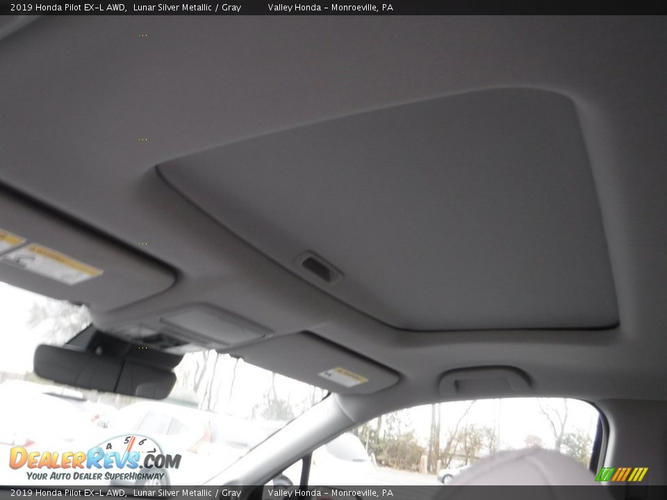 2019 Honda Pilot EX-L AWD Lunar Silver Metallic / Gray Photo #9