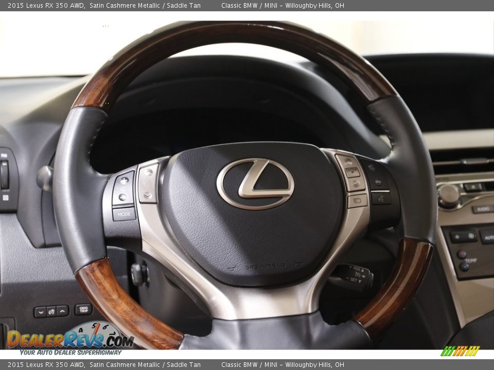 2015 Lexus RX 350 AWD Satin Cashmere Metallic / Saddle Tan Photo #7