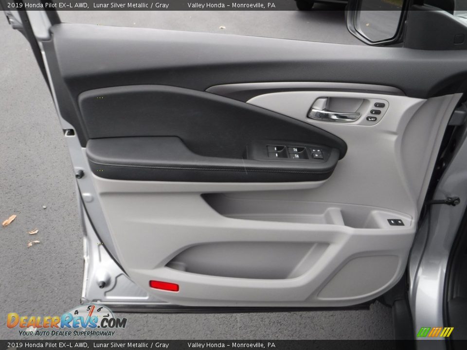 2019 Honda Pilot EX-L AWD Lunar Silver Metallic / Gray Photo #10