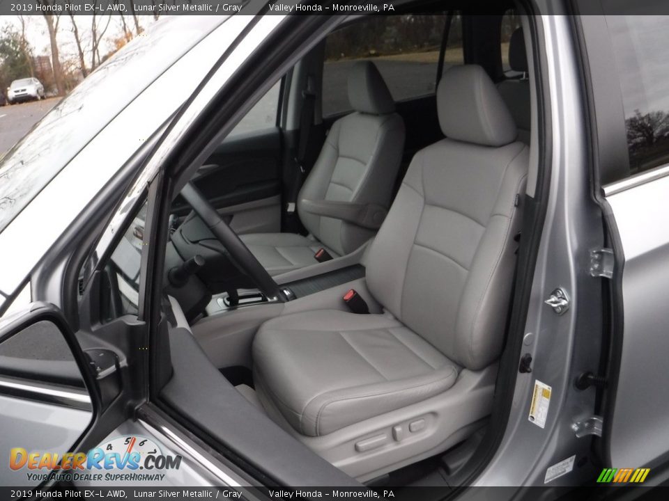 2019 Honda Pilot EX-L AWD Lunar Silver Metallic / Gray Photo #12
