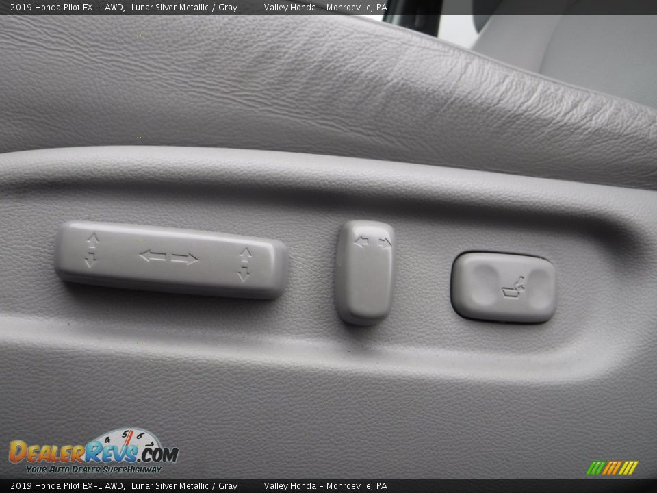 2019 Honda Pilot EX-L AWD Lunar Silver Metallic / Gray Photo #13