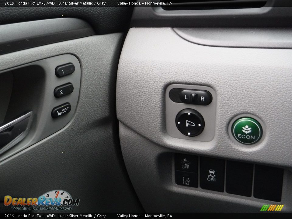 2019 Honda Pilot EX-L AWD Lunar Silver Metallic / Gray Photo #14