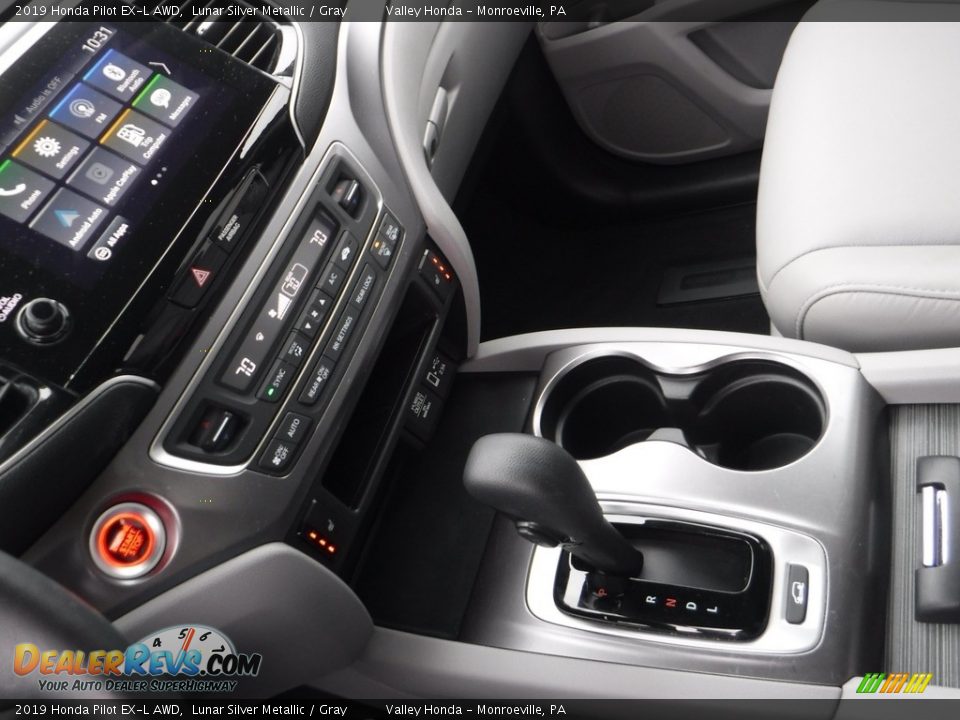 2019 Honda Pilot EX-L AWD Lunar Silver Metallic / Gray Photo #17